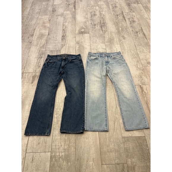 American Eagle Outfitters Mens Original Boot Jeans‎ Medium Wash Light Wash - Picture 3 of 6